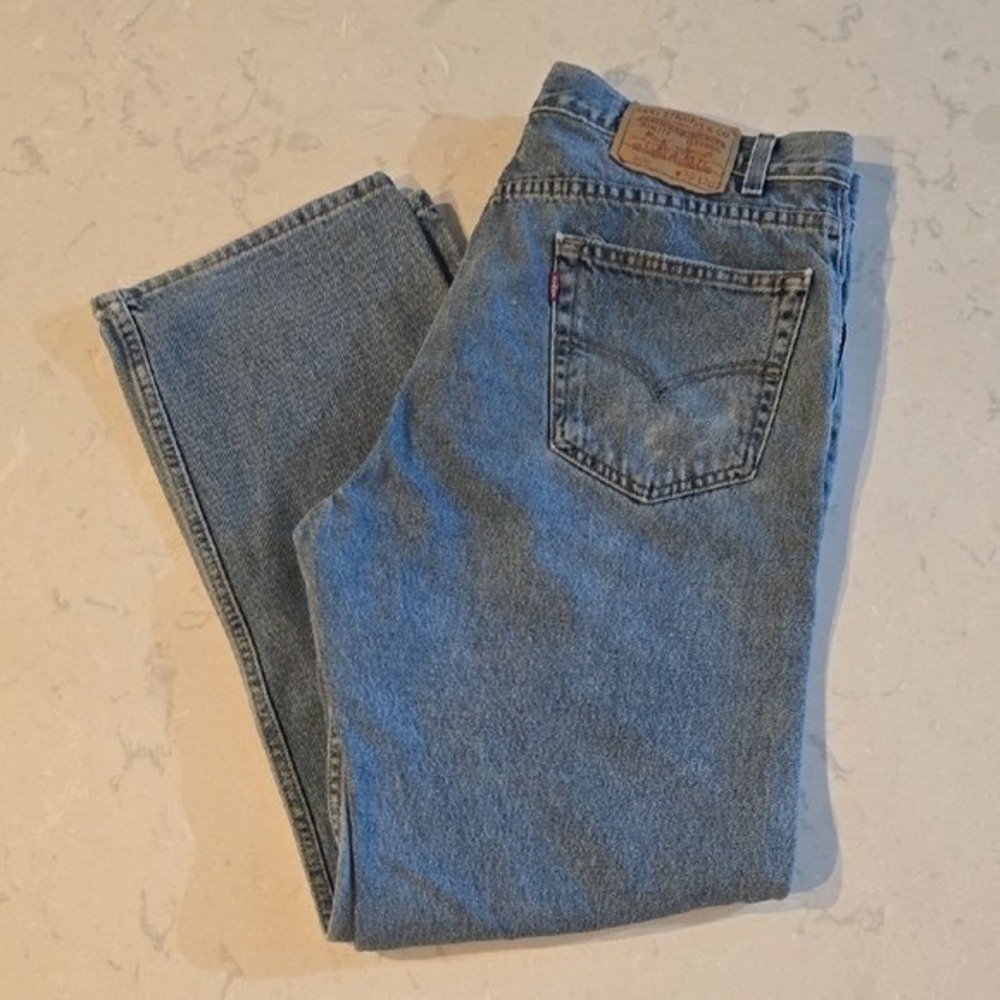 Vintage 2004 Levi's 505 Y2K Jeans 36x30 Blue Straight Leg Denim 90s Grunge